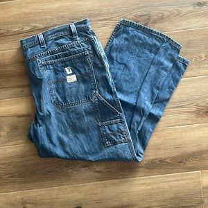 Vintage carpenter, Eddie Bauer blue denim